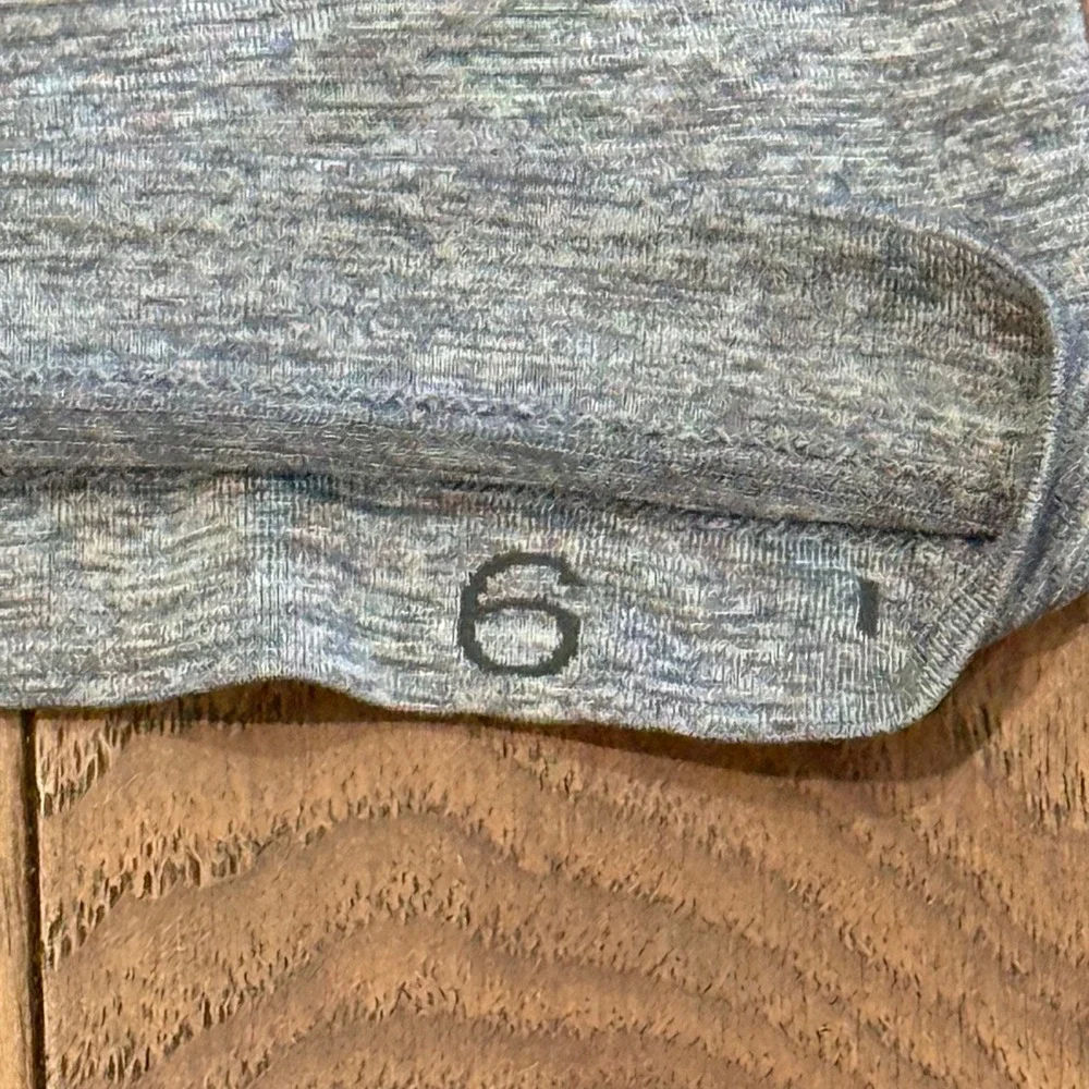 Lululemon Swiftly Tech Long Sleeve 2.0 Grey Heathered Crewneck Top Size‎ 6